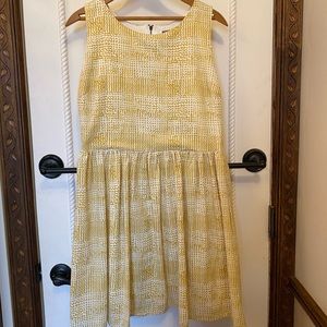 SIB Dress in Yellow and Cream